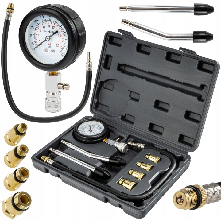 Komplet merilnikov kompresije motorja, 8 kosov | PM-MCSB-8T