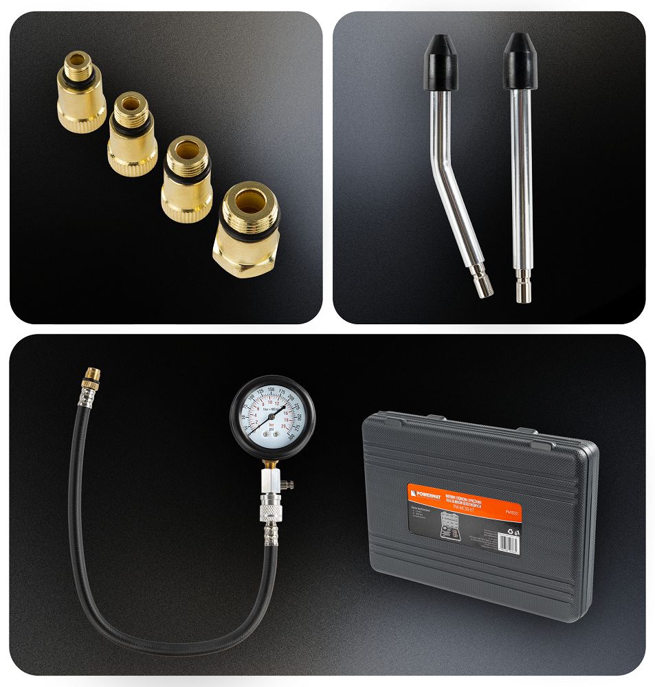 Komplet merilnikov kompresije motorja, 8 kosov | PM-MCSB-8T