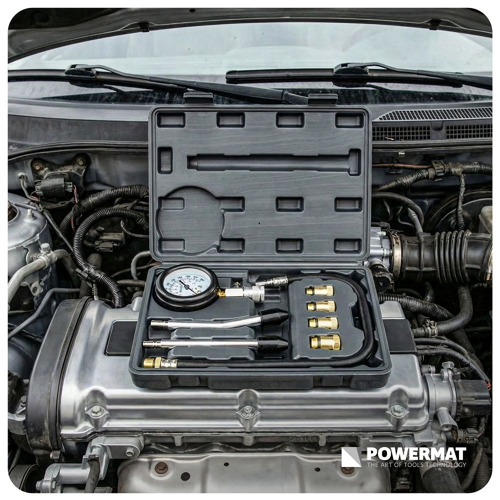 Komplet merilnikov kompresije motorja, 8 kosov | PM-MCSB-8T