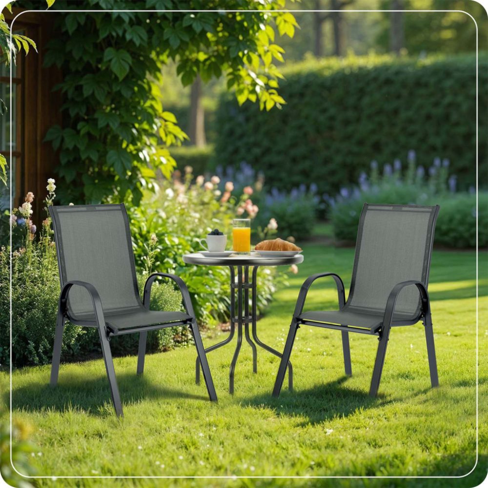 Komplet vrtnih stolov SO-980, 4 kosi, sivi | Sofotel