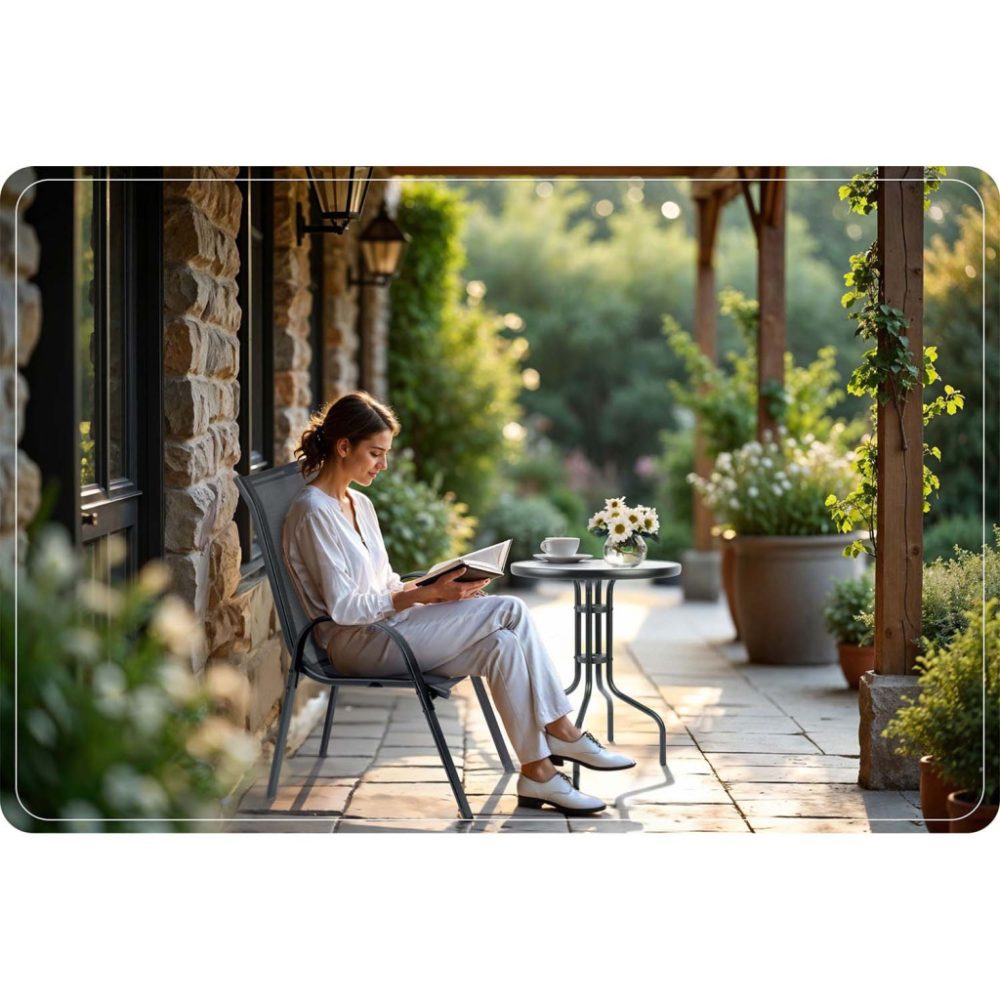 Komplet vrtnih stolov SO-980, 4 kosi, sivi | Sofotel