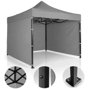 Prodajni šotor, 3x3m, siv | Plonos