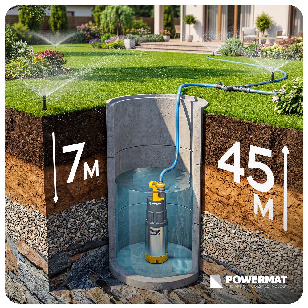 Avtomatska vodna črpalka, 1100 W | PM-APDW-1100J