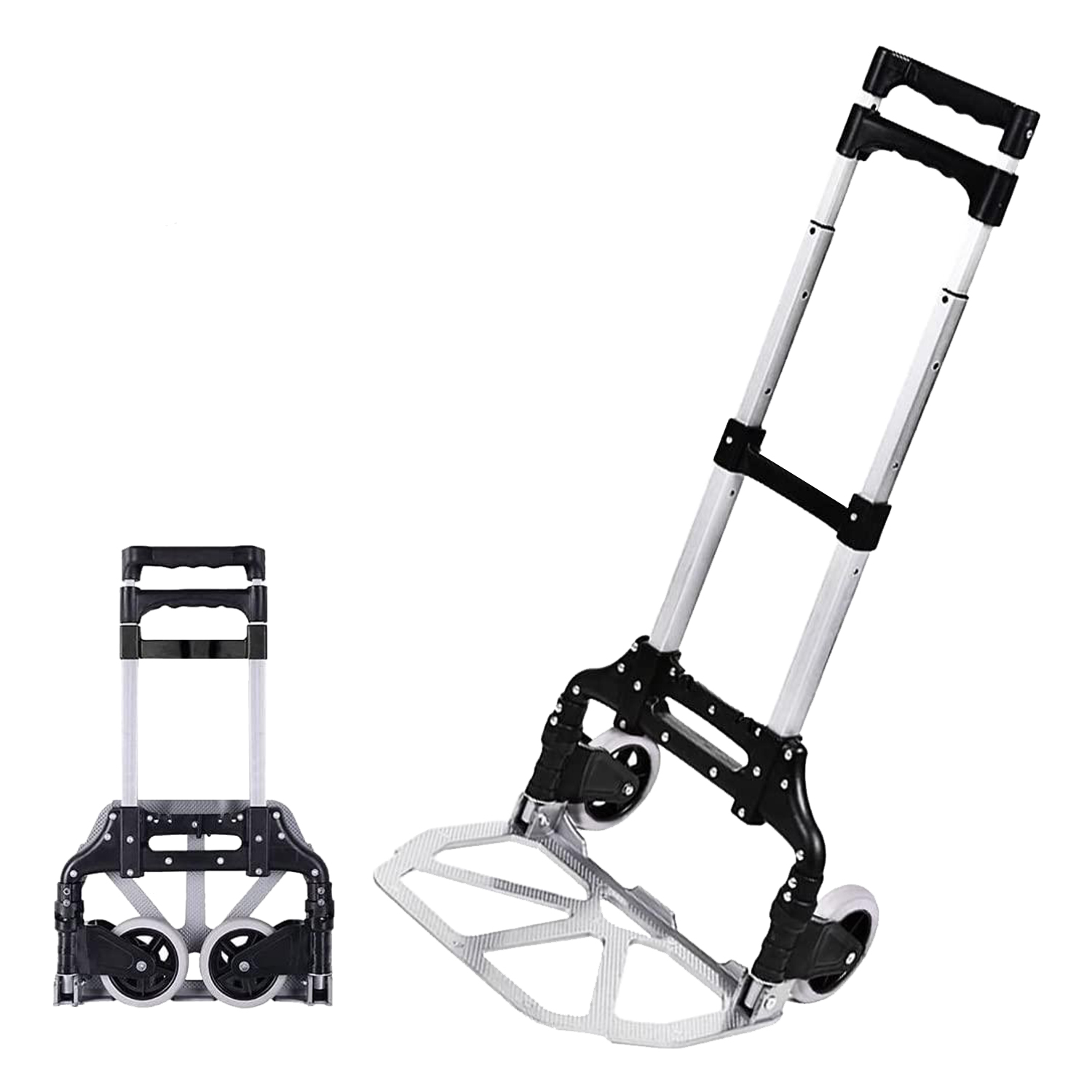 Transportni voziček, aluminij, 70 kg | zložljiv