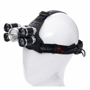 LED naglavna svetilka, 1xT6 LED + 4xQ5 LED | KD1247