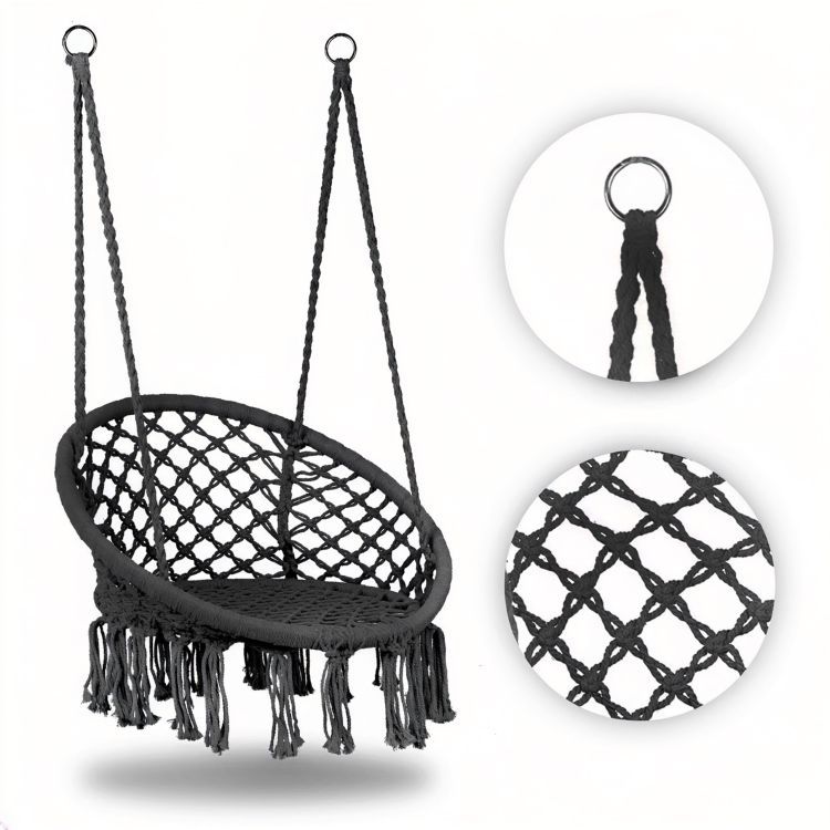 Viseči gugalnik BOHO, siv | MultiGarden